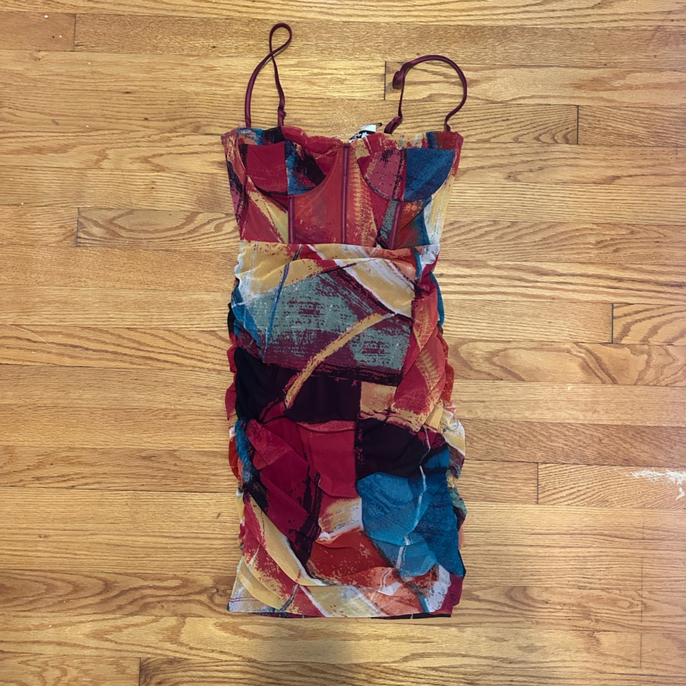 Rainbow isabelle’s cabinet corset dress